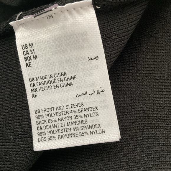 INC International Concepts Dress Size M Sequin Sweater Black Gold Mini - Picture 4 of 4